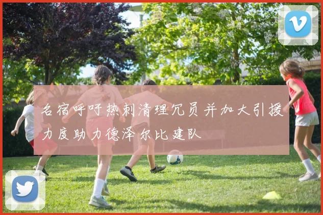 名宿呼吁热刺清理冗员并加大引援力度助力德泽尔比建队